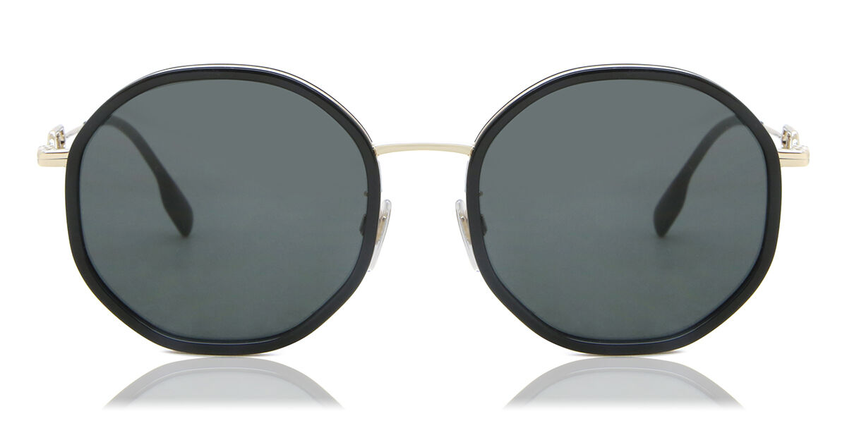 Burberry BE3127D Asian Fit 110987 幾何学形 Black Gold サングラス