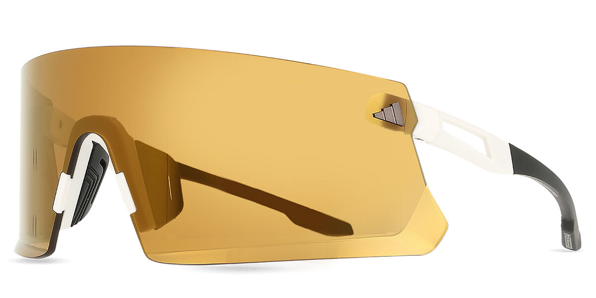SP0090 21G シングルレンズ Matte White サングラス | SmartBuyGlasses