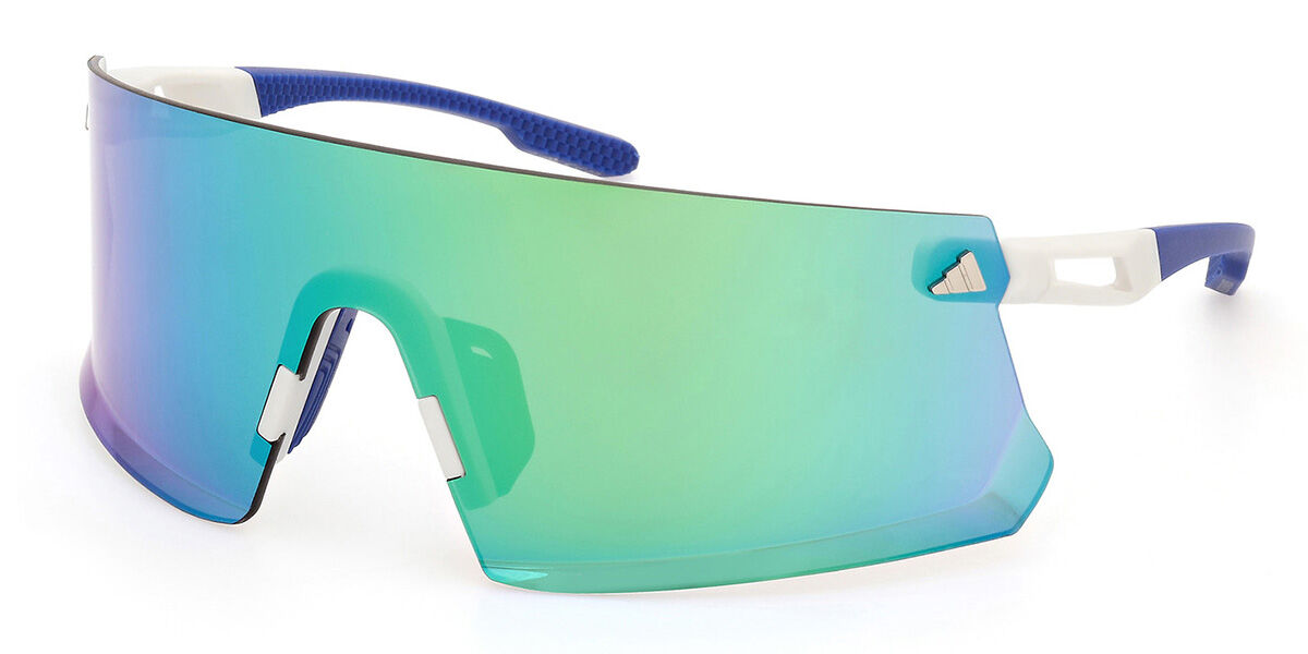 SP0090 21Q シングルレンズ Matte White サングラス | SmartBuyGlasses