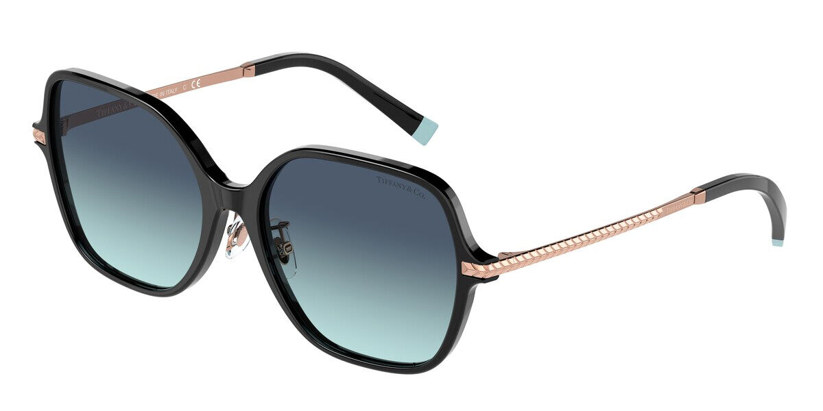 Tiffany & Co. TF4191F Asian Fit 80553C スクエア Black On Tiffany