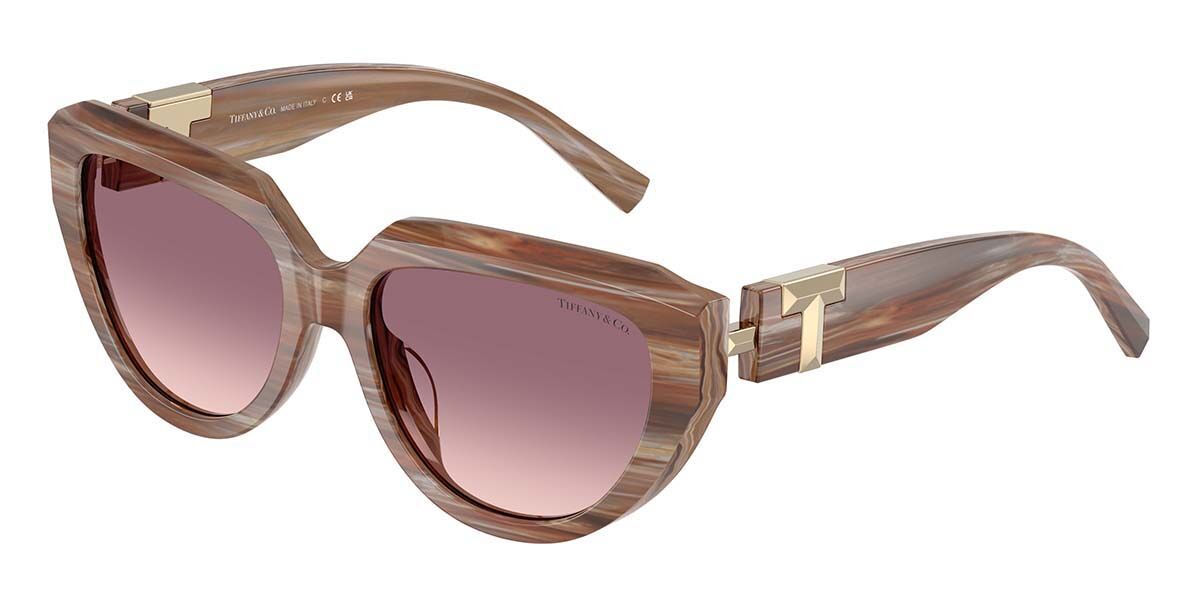 Tiffany & Co. TF4238U 84358D オーバル Striped Topaz Brown