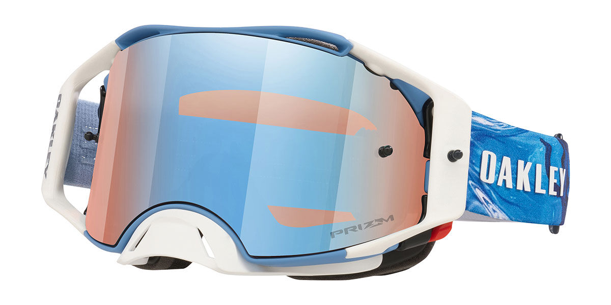 Oakley Airbrake ゴーグル ホワイト/ブルー Oakley Goggles OO7046 AIRBRAKE MX 7046H8 ゴーグル Chase Sexton