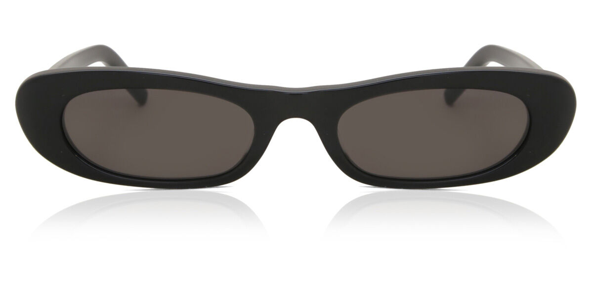 Saint Laurent SL 557 SHADE 001 オーバル Shiny Black サングラス