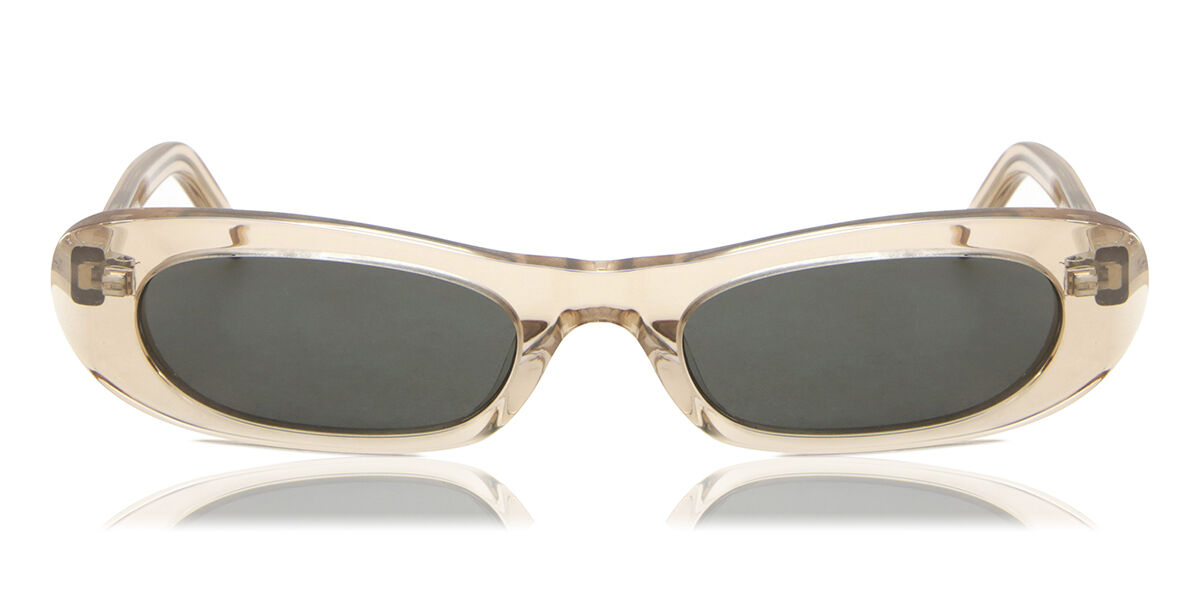 Saint Laurent SL 557 SHADE 001 オーバル Shiny Black サングラス