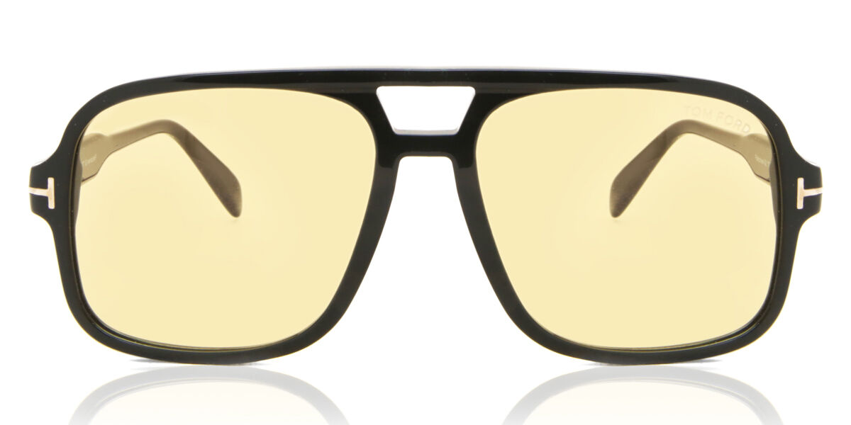 Tom Ford FT0884 FALCONER-02 01E Pilot Shiny Black サングラス