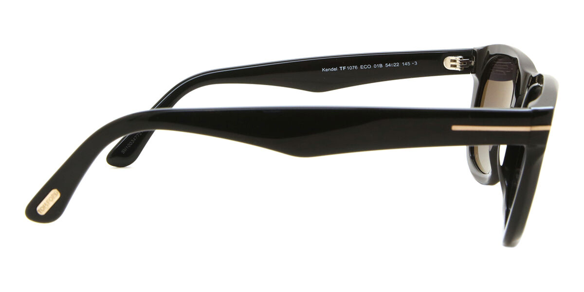 TOM FORD サングラス Tom Ford FT1076 KENDEL 01B スクエア Shiny Black サングラス