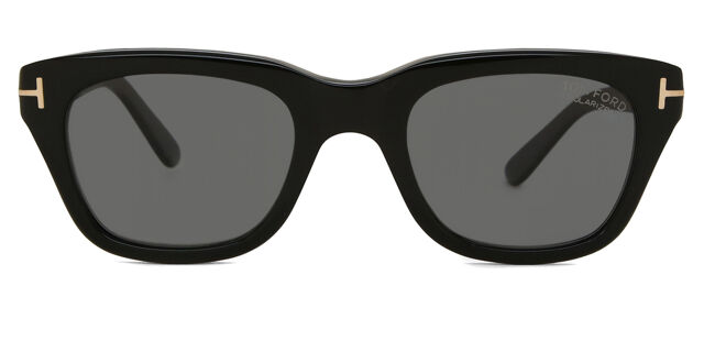 Tom Ford FT0237 SNOWDON Polarized 01D スクエア Shiny Black 