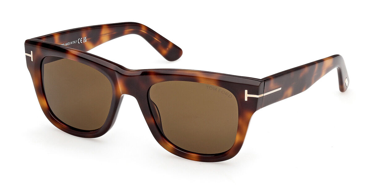 Tom Ford FT1304 FINN-02 53E スクエア Dark Blonde Brown Tortoise