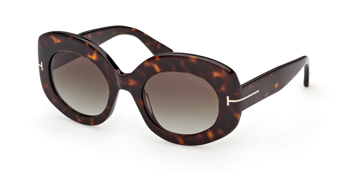 Tom Ford FT1346 CLAUDETTE-02 52B ラウンド Dark Tortoise サングラス