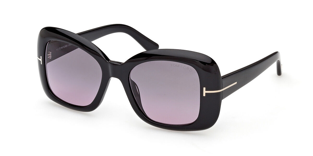 Tom Ford FT1082 KAYA 01B スクエア Shiny Black サングラス