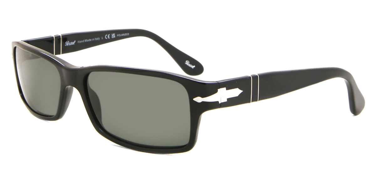 Persol PO2747S Polarized 95/48 スクエア ブラック サングラス
