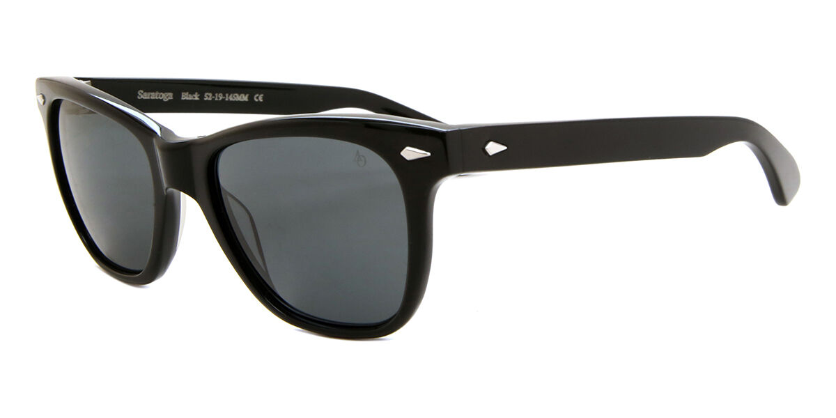 American Optical Saratoga 3GYN スクエア ブラック サングラス