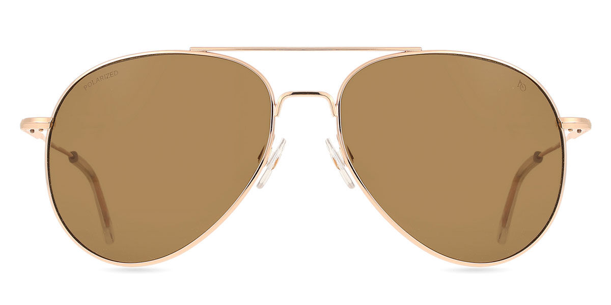 American Optical サングラス ゴールドフレーム American Optical ゴールド サングラス｜100%UVカット・送料無料