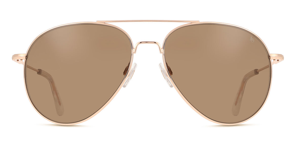 American Optical サングラス ゴールドフレーム American Optical ゴールド サングラス｜100%UVカット・送料無料