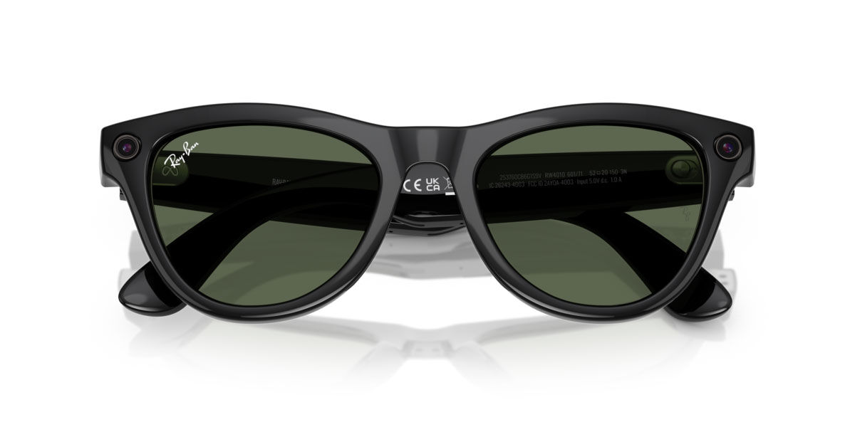 Ray-Ban Meta RW4010 Skyler 601/71 ウェリントン ブラック サングラス