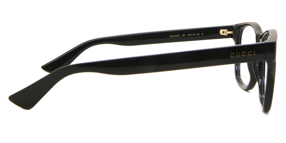 Gucci GG1344O 001 スクエア ブラック 眼鏡 | SmartBuyGlasses 日本