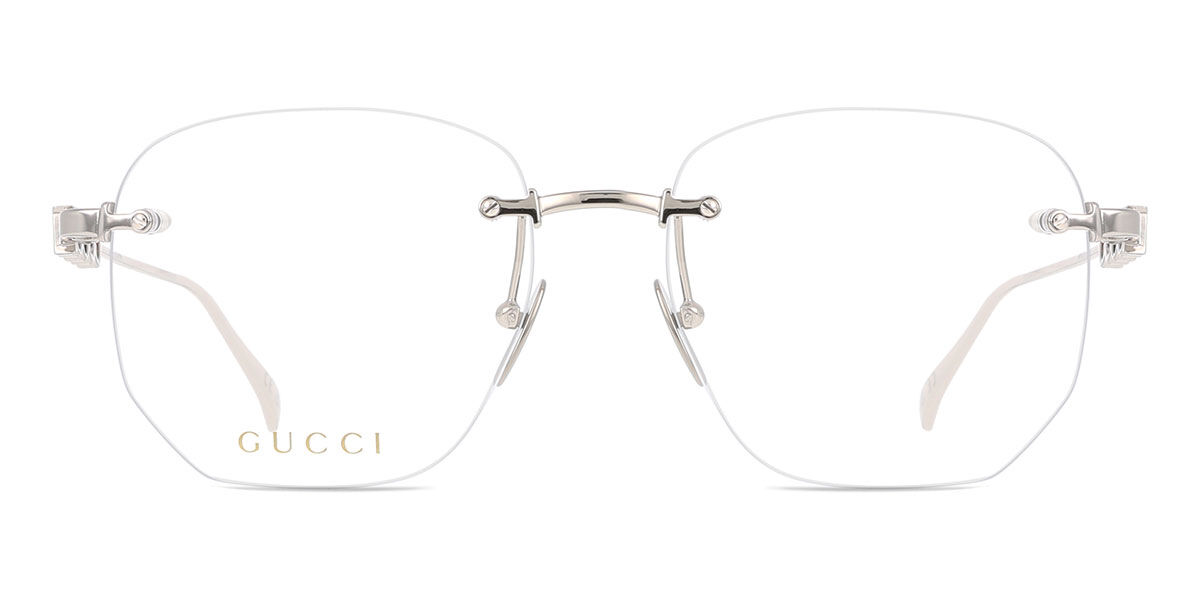 GUCCI メガネ レンズなし フレームレス マスクシェイプ サングラス ・シルバートーン | GUCCI公式