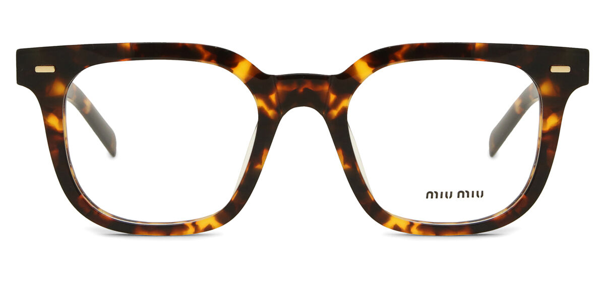 Miu Miu MU06XV VAU1O1 スクエア Honey Yellow Tortoise 眼鏡