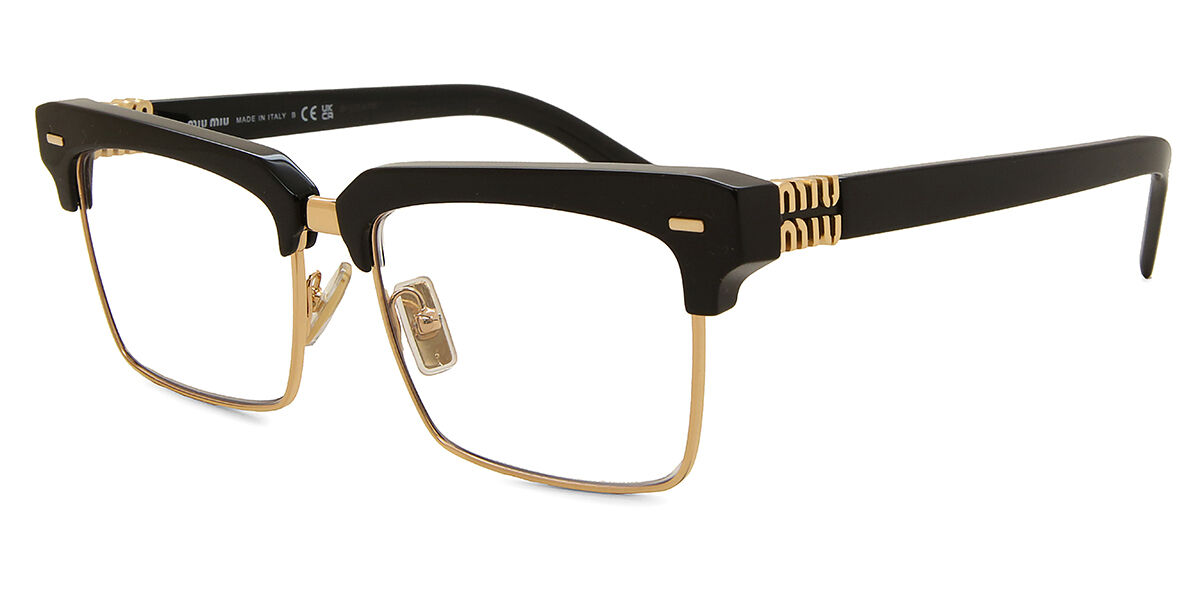 Miu Miu MU10ZS 1AB08N Blue-Light Block Black/Gold 眼鏡