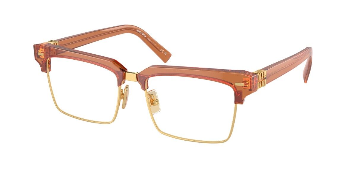 Miu Miu MU11XV 16K1O1 ブローライン形 Black/Gold 眼鏡