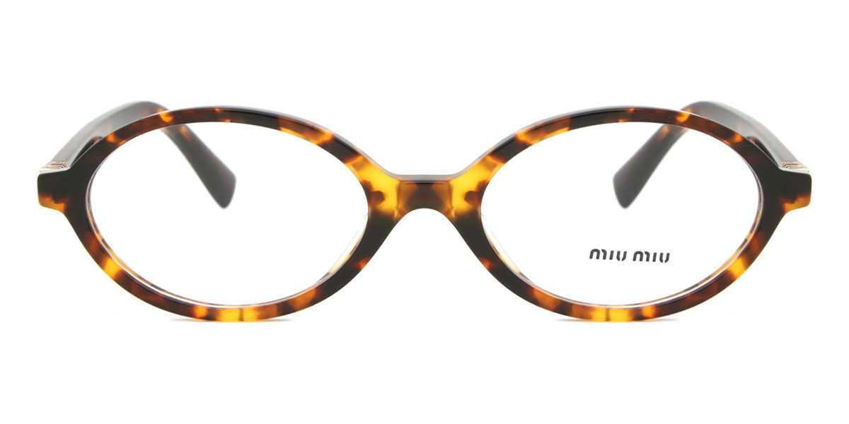 Miu Miu MU01XV VAU1O1 オーバル Honey Yellow Tortoise 眼鏡