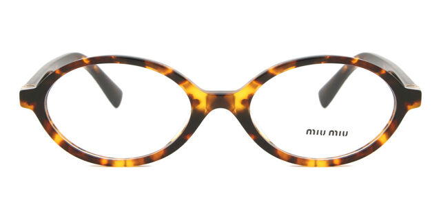 Miu Miu MU01XV VAU1O1 オーバル Honey Yellow Tortoise 眼鏡 