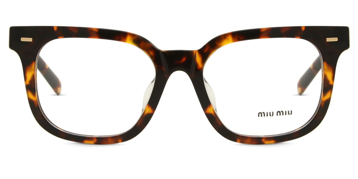Miu Miu MU06XVF Asian Fit 16K1O1 スクエア ブラック 眼鏡