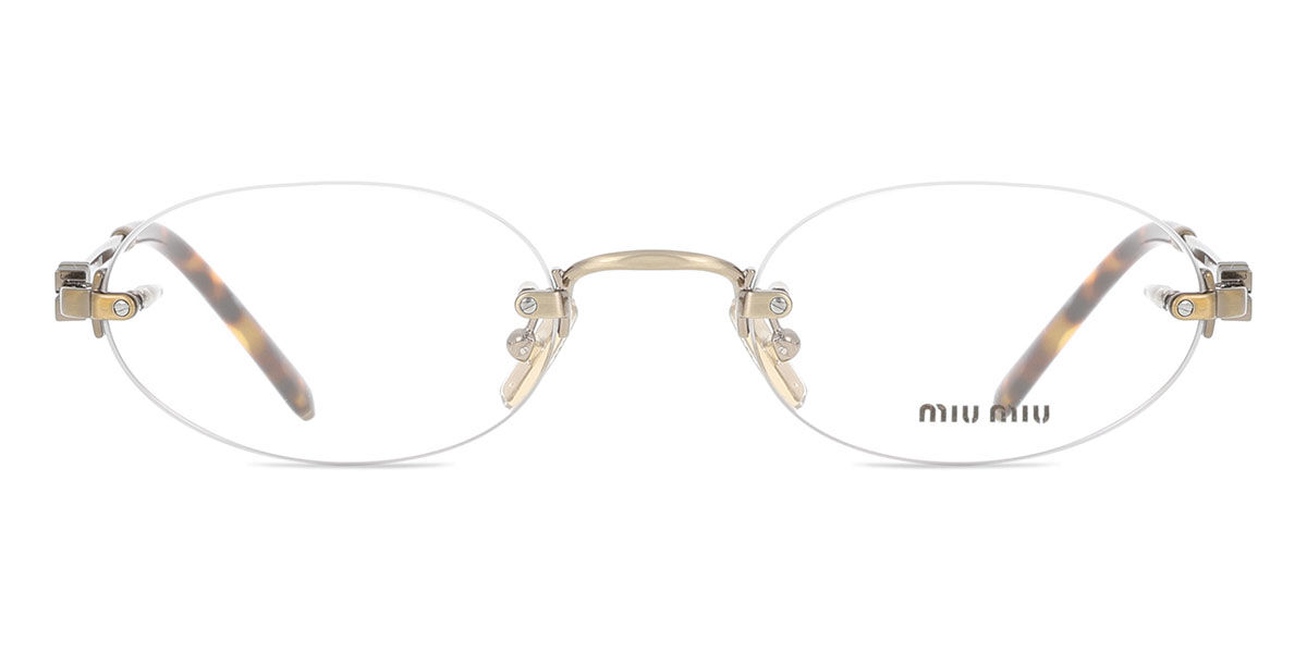 Miu Miu メガネゴールド | 2年間の品質保証！SmartBuyGlassesジャパン