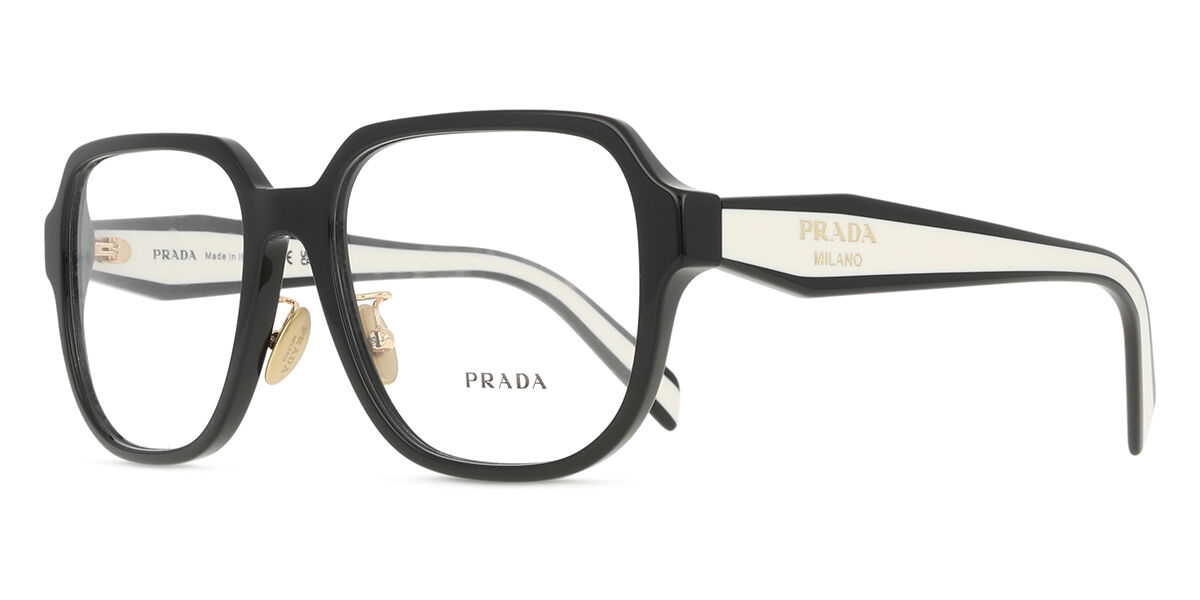 PRADA メガネ Prada PR B07VD Asian Fit 16K1O1 スクエア ブラック 眼鏡