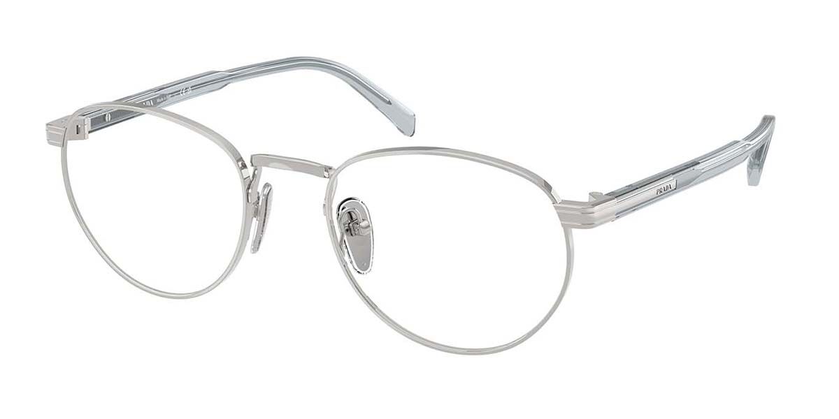 PRADA PR52WV VPR52W シルバー プラダ メタルフレーム メガネ PRADA - PRADA PR52WV VPR52W シルバー プラダ メタルフレーム メガネ