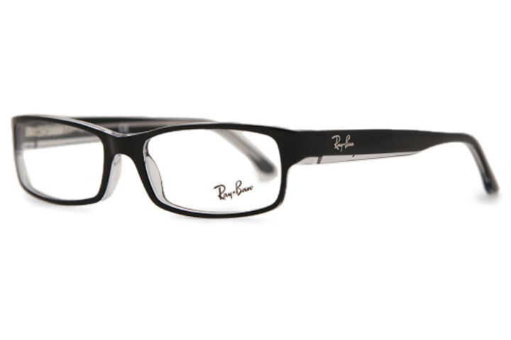 Ray-Ban RX5114 Highstreet 2034 スクエア Top Black On Transparent