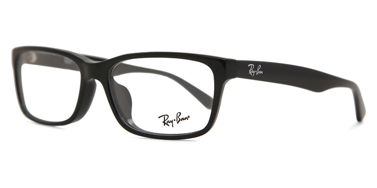 Ray-Ban メガネ スリムチタンフレーム ブラック(度付き) 絶版モデル ② Ray-Ban RX5296D Asian Fit 2000 スクエア ブラック 眼鏡