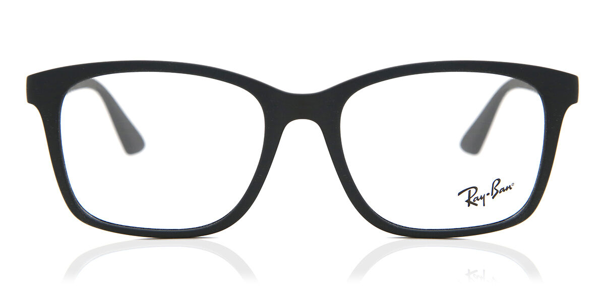 Ray-Ban RX7059D Asian Fit 5196 スクエア ブラック 眼鏡