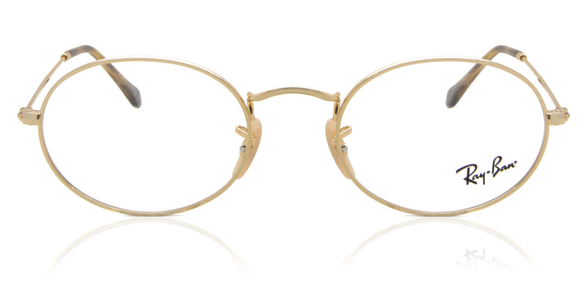Ray-Ban RX3547V 2500 オーバル Arista Gold 眼鏡 | SmartBuyGlasses 日本