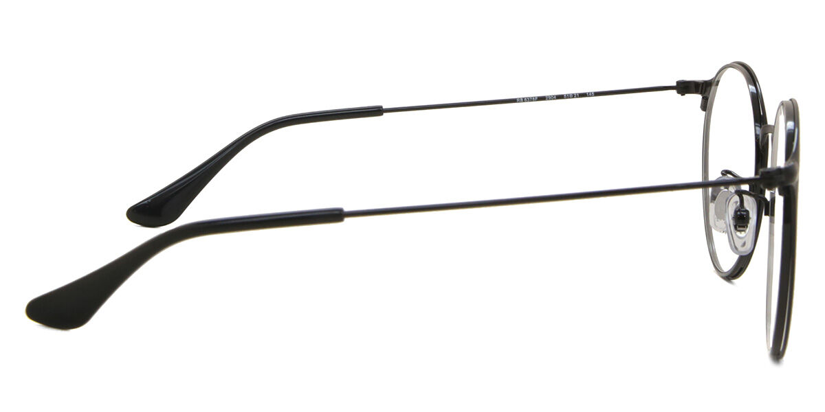 Ray-Ban RX6378F Asian Fit 2904 ラウンド Matte Black 眼鏡