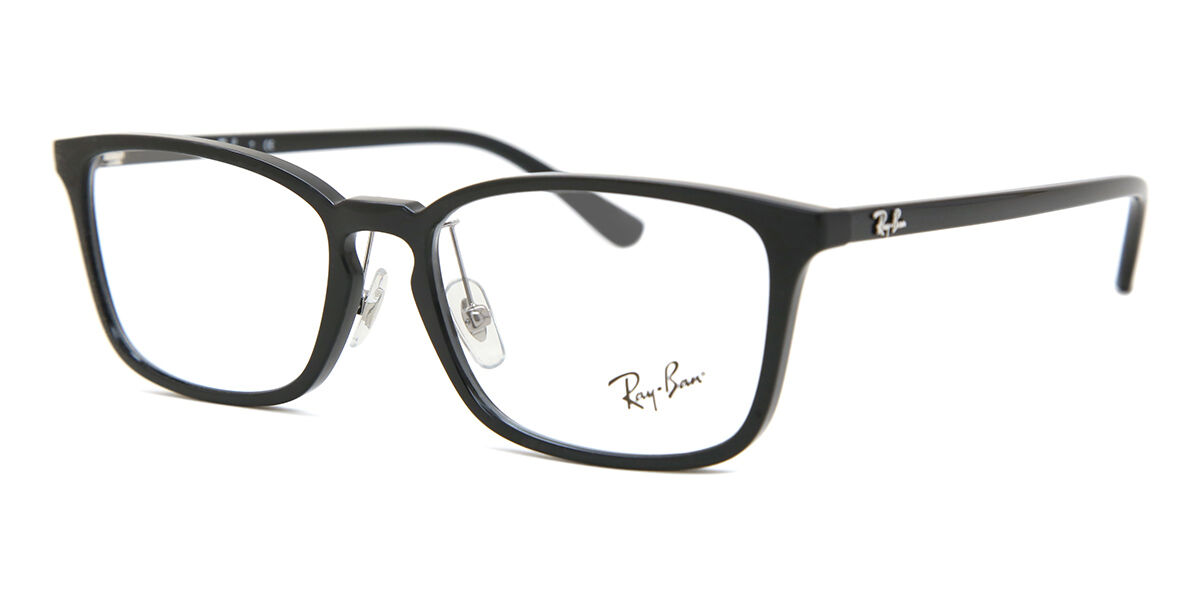 Ray-Ban ブラック スクエア 眼鏡 Ray-Ban RX7149D Asian Fit 2000 スクエア ブラック 眼鏡
