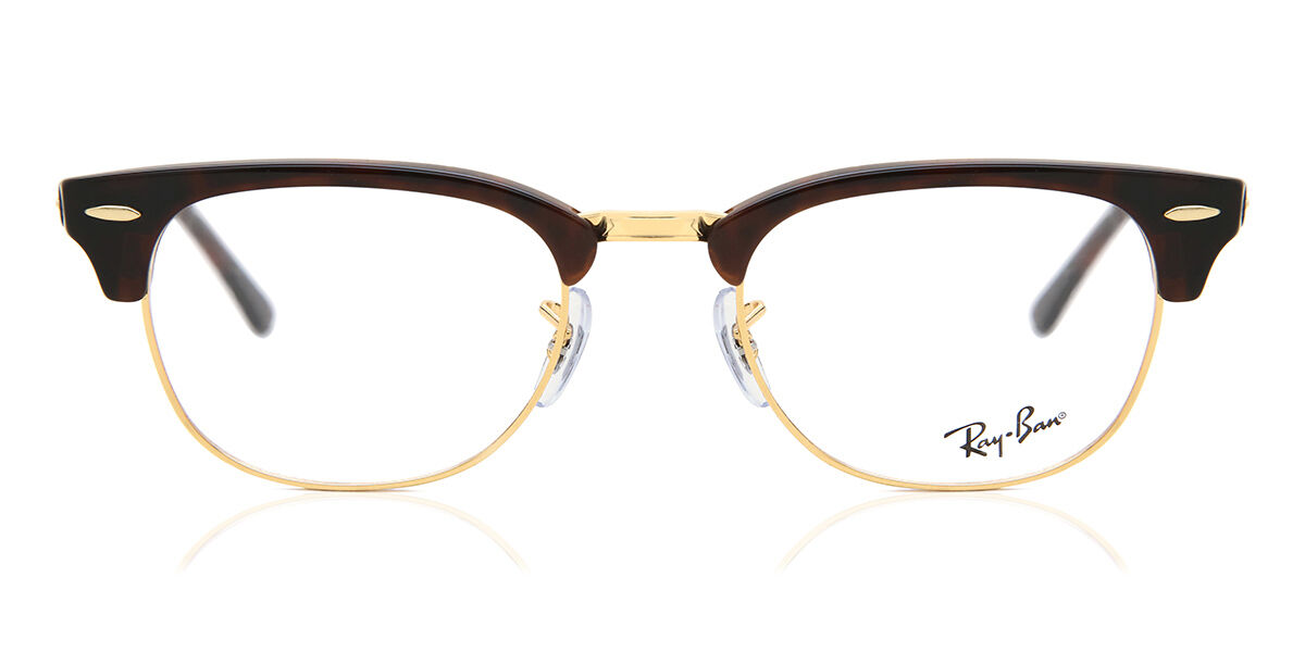 Ray-Ban RX5154 Clubmaster 8058 ブローライン形 Gold Mock Tortoise