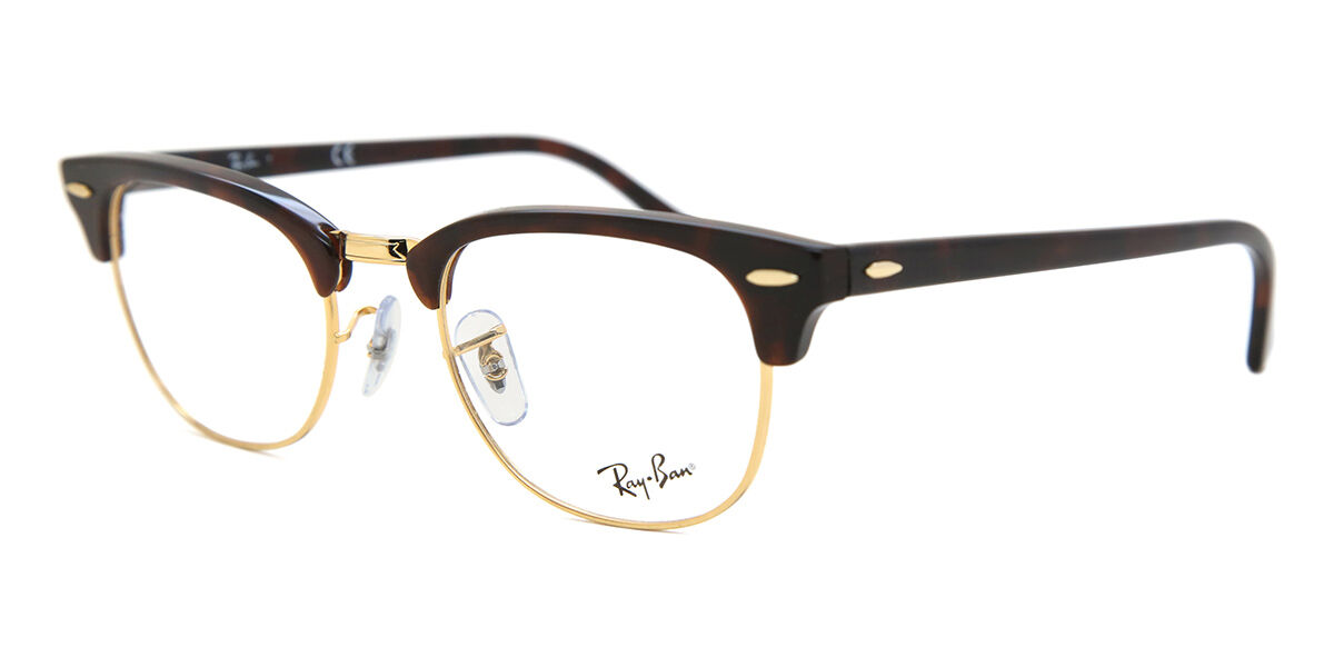 Ray-Ban RX5154 Clubmaster 8058 ブローライン形 Gold Mock Tortoise