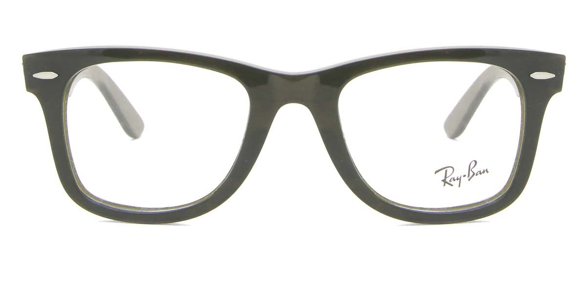 Ray-Ban RX4340V Wayfarer Ease 8224 スクエア Transparent Olive