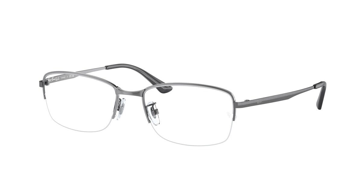 Ray-Ban RX8774D Asian Fit 1047 スクエア ガンメタル 眼鏡