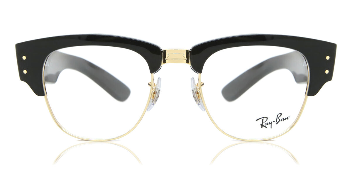 Ray-Ban RX0316V Mega Clubmaster 2000 ブローライン形 Black on Gold