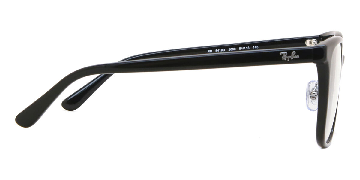Ray-Ban RX5419D Asian Fit 2000 スクエア ブラック 眼鏡