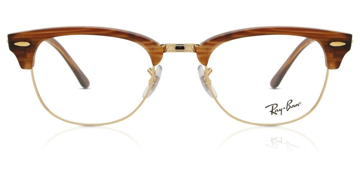 Ray-Ban RX5154 Clubmaster 8375 ブローライン形 Transparent Striped