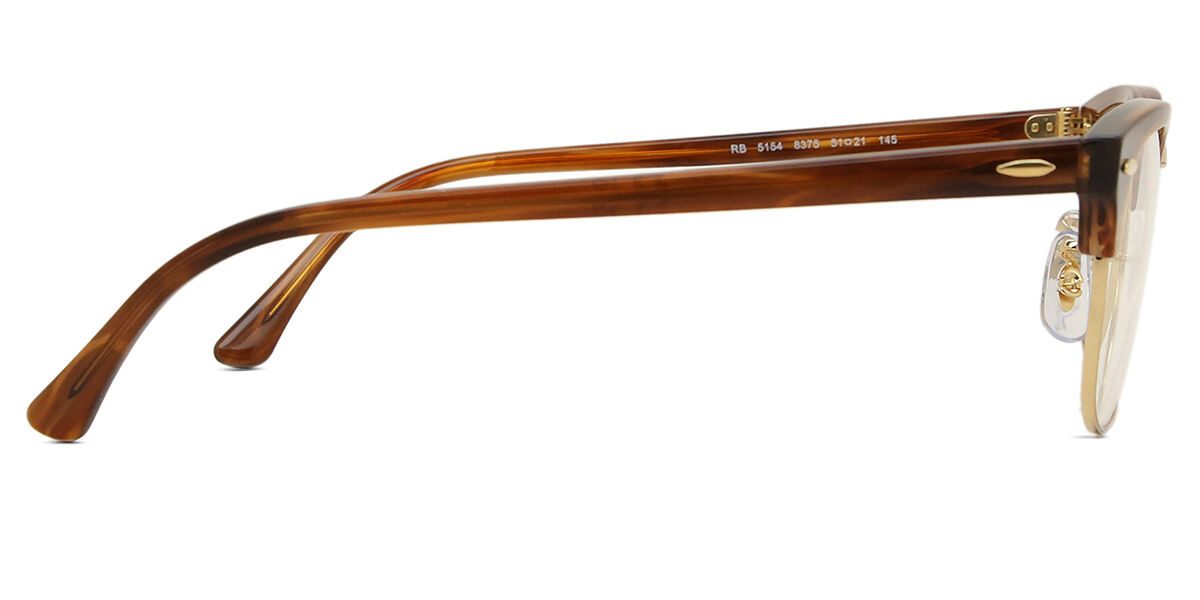 Ray-Ban RX5154 Clubmaster 8375 ブローライン形 Transparent Striped