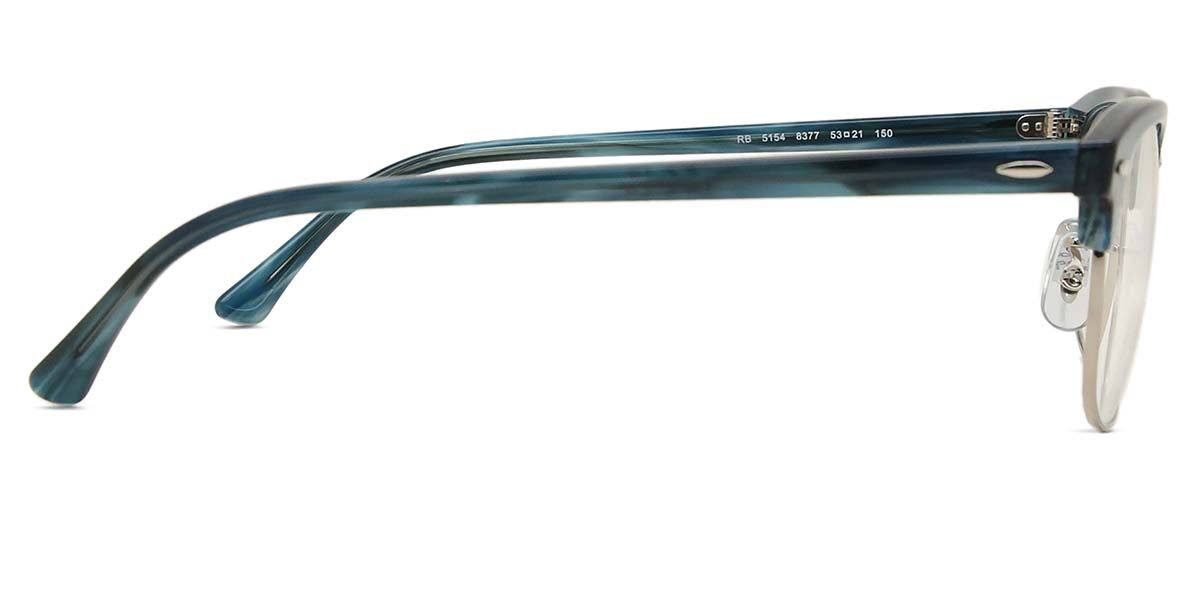 Ray-Ban RX5154 Clubmaster 8377 ブローライン形 Transparent Striped