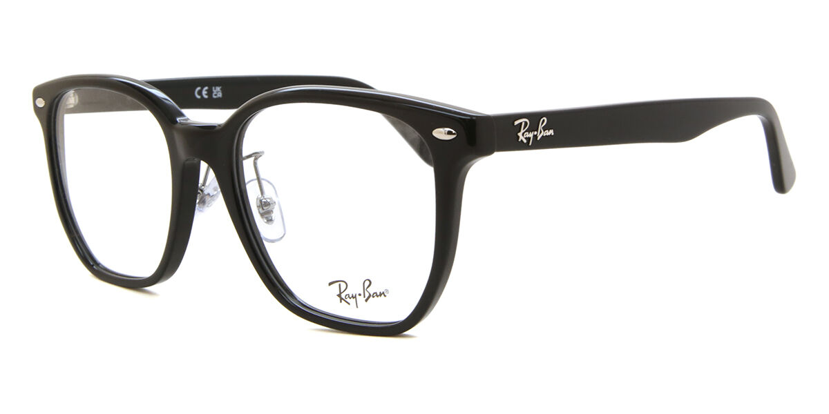 Ray-Ban ブラック スクエア 眼鏡 Ray-Ban RX5425D Asian Fit 2000 スクエア ブラック 眼鏡