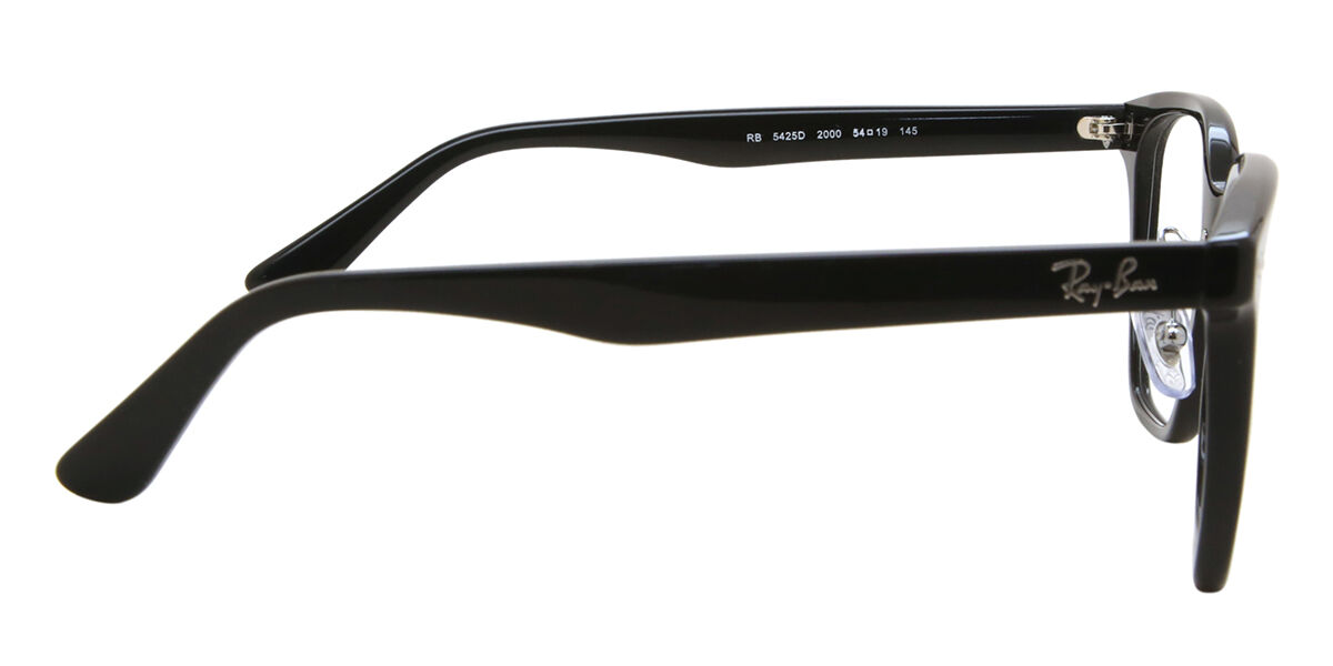 Ray-Ban RX5425D Asian Fit 2000 スクエア ブラック 眼鏡