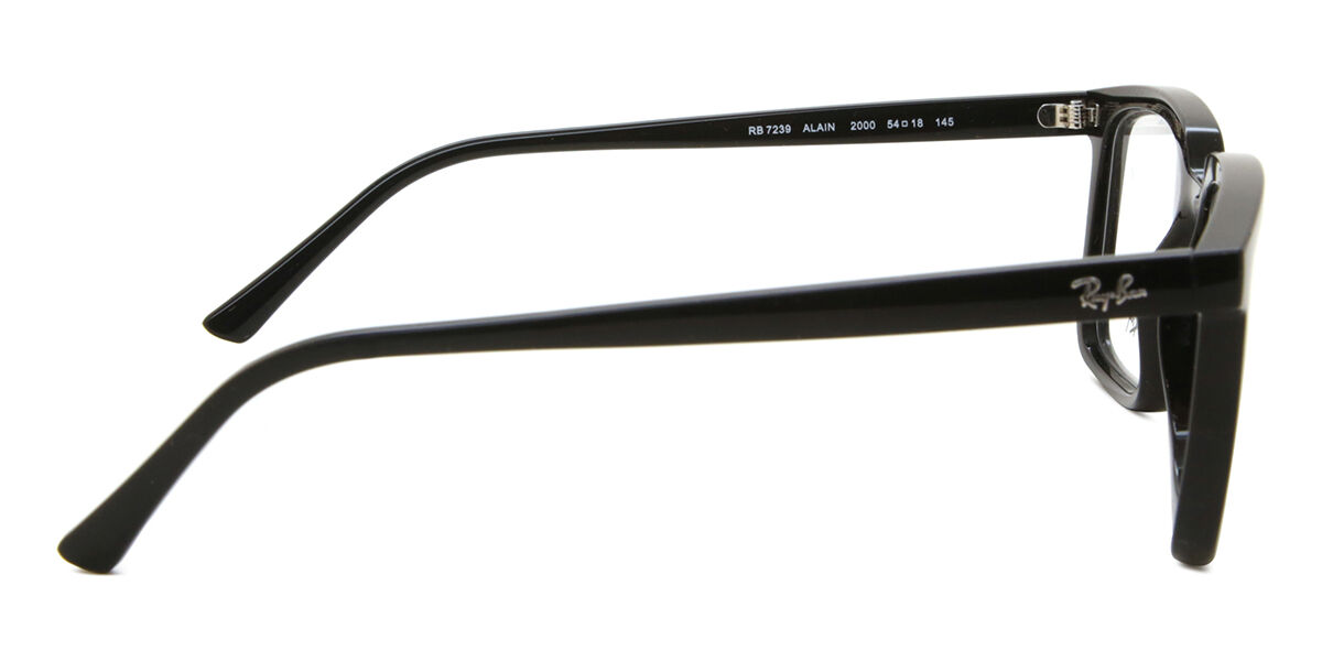 Ray-Ban ブラック スクエア 眼鏡 Ray-Ban RX7239 Alain 2000 スクエア ブラック 眼鏡 | SmartBuyGlasses