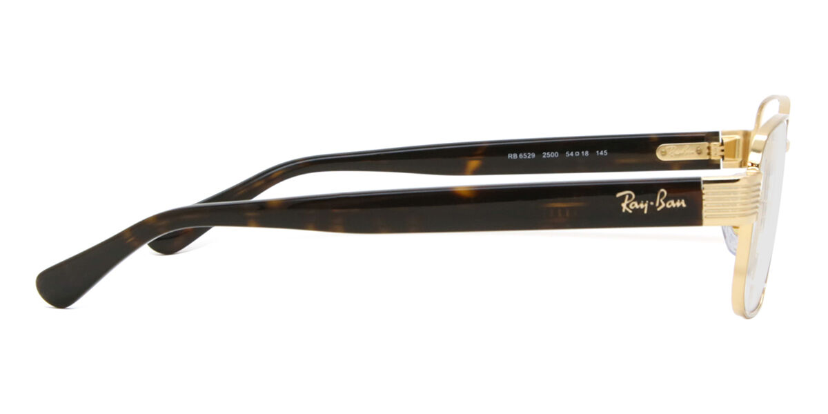 Ray-Ban RX6529 2500 スクエア Arista Gold 眼鏡 | SmartBuyGlasses 日本