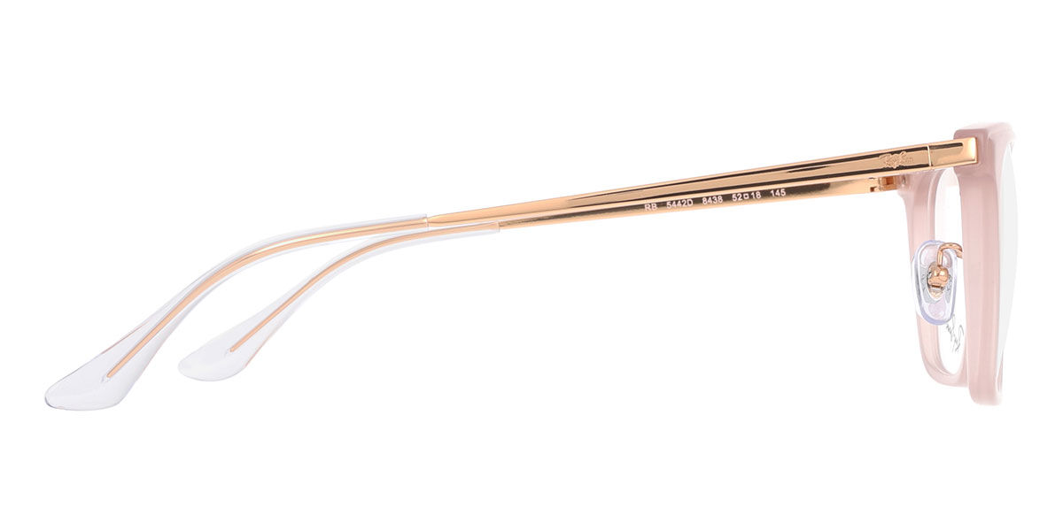 Ray-Ban RX5442D Asian Fit 8438 スクエア Light Brown 眼鏡